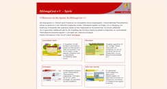 Desktop Screenshot of bildungscent-spiel.de