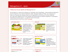 Tablet Screenshot of bildungscent-spiel.de